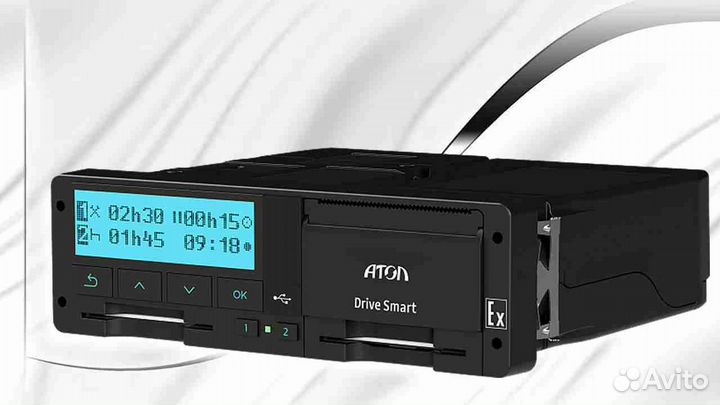 Цифровой тахограф Атол Драйв, с скзи и гарантией