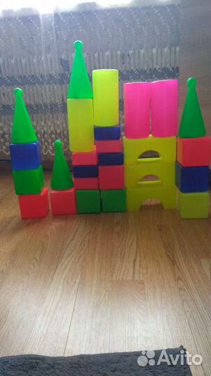 Кубики пластмассовые