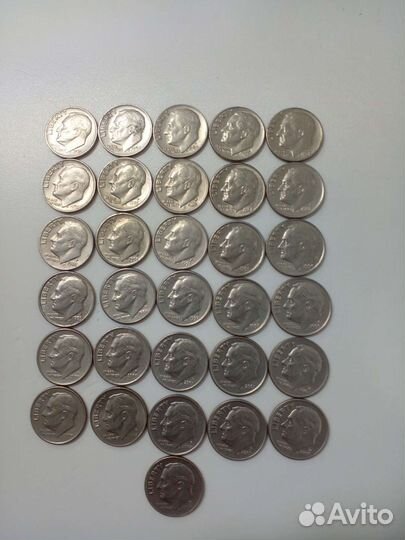 Монеты сша-20-21век. 105шт