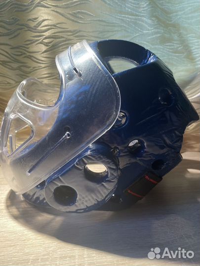 Шлем с маской fireice для тхэквондо