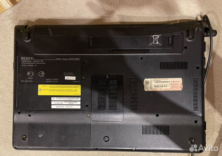 Ноутбук sony vaio pcg-71812v