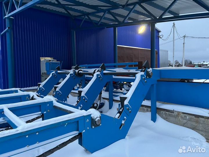 Разобщитель пачек бревен, поштучная выдача