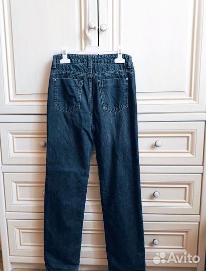 Теплые брюки зимние джинсы с подкладом р.146 - 152