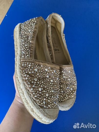 Льняные женские эспадрильи 37-37,5 Испания (23 см)