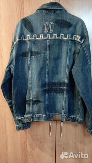 Джинсовый костюм мужской, размер 48, Lamborghini