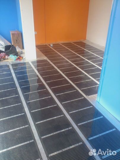 Монтаж электрического тёплого пола с гарантией