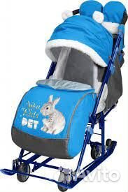 Детские санки коляска