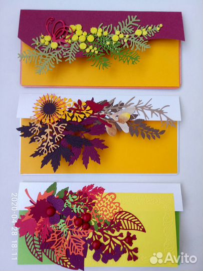 Конверт для денег подарочный