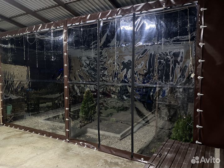 Мягкие окна для террасы беседки веранды