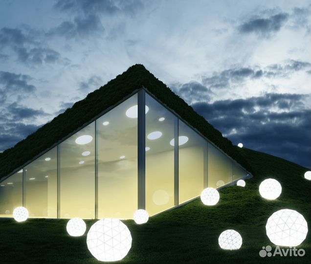 Уличный светильник шар