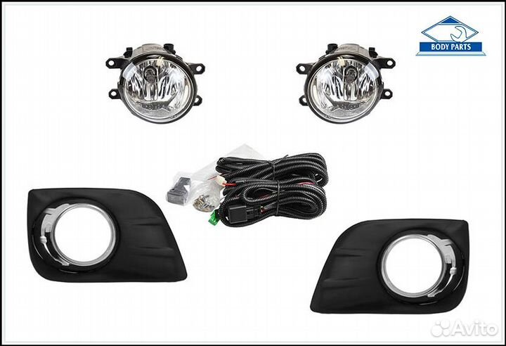 Комплект противотуманных фар (с Toyota Land Cruiser Prado 150