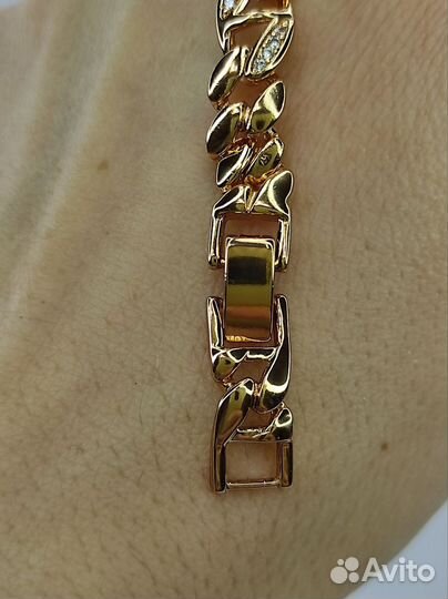Шикарный браслет цепь, длина 18,5 и 20см
