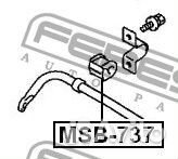 Втулка заднего стабилизатора d15