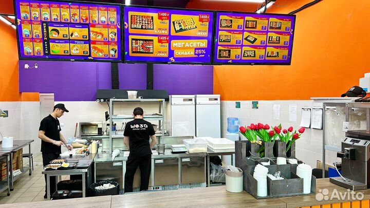 Готовый бизнес.Суши & Роллы.Прибыль 472.832 в мес