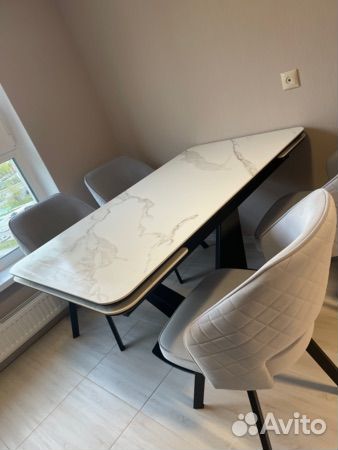 Кухонный стол из керамогранита, 140см