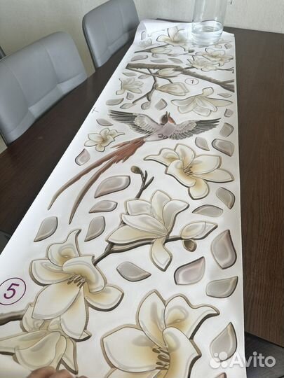 Большая интерьерная наклейка