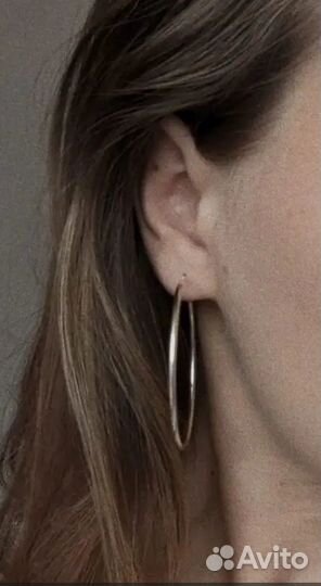 Серьги кольца 925