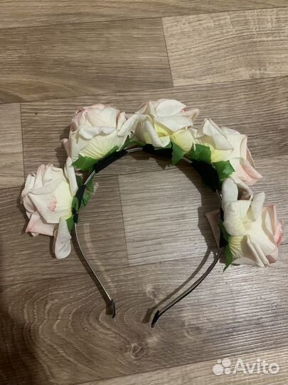 Ободок с цветами