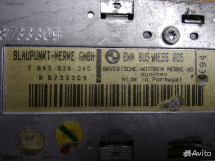 Раритетная автомагнитола BMW Business Rds