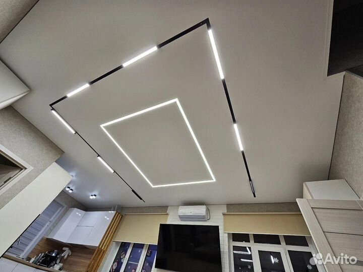 Натяжные потолки любой сложности