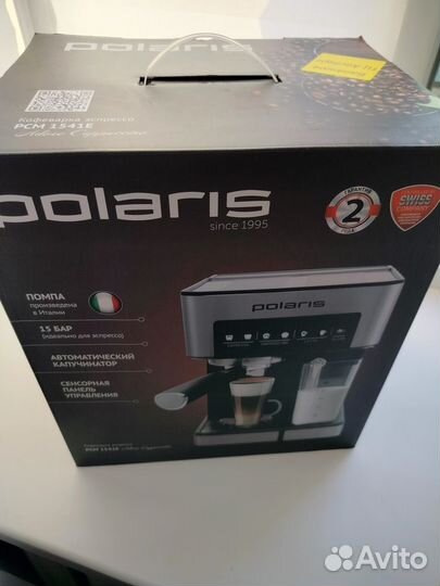 Кофемашина рожковая Polaris PCM 1541E