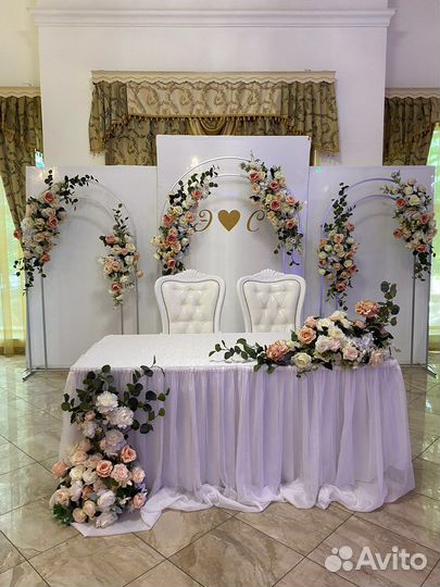 Свадебное оформление декор столов/зала