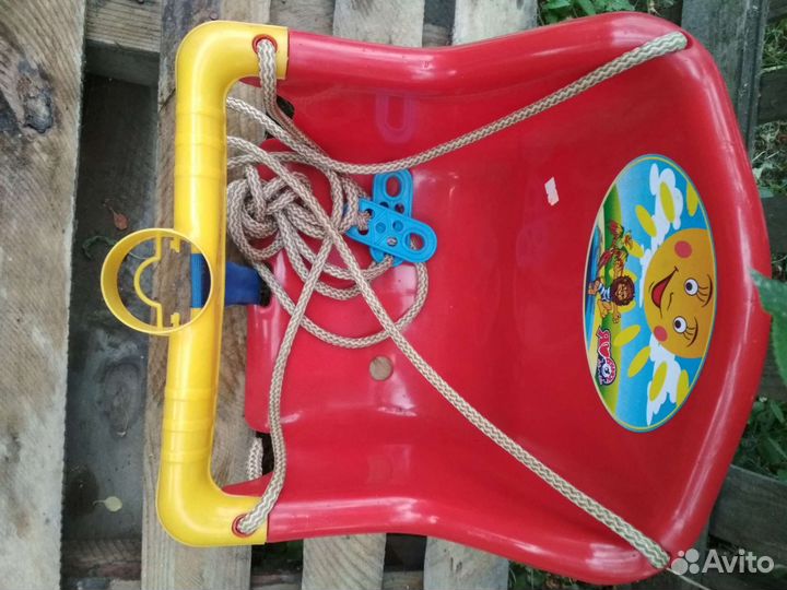 Качели детские подвесные со спинкой