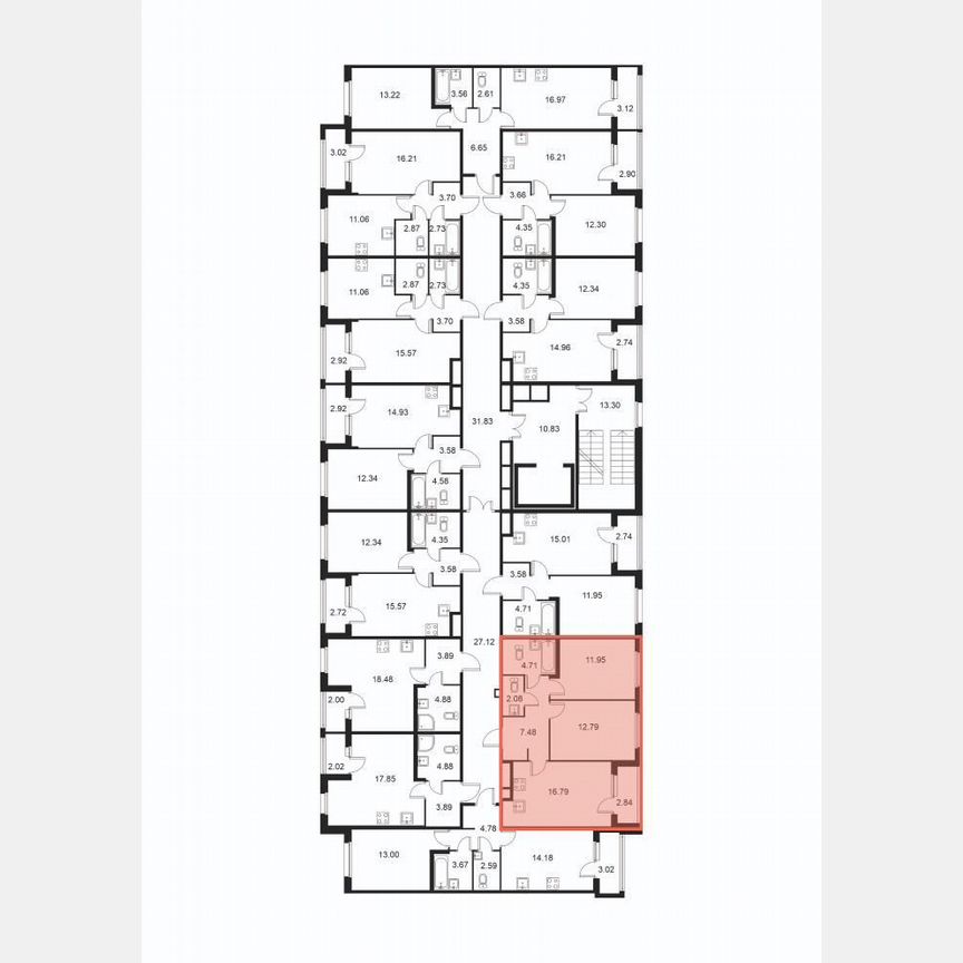 2-к. квартира, 57,2 м², 2/9 эт.