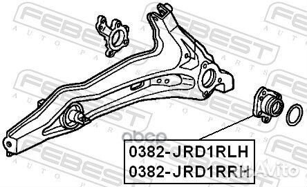 Ступица в сборе задн правая honda CR-V I 0382-J