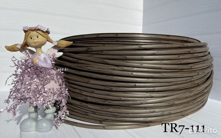 Искусственный ротанг полутрубка 6 мм