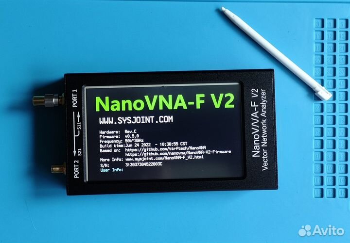 Nanovna-F v2,IPS 4.3 дюйма, векторный анализатор