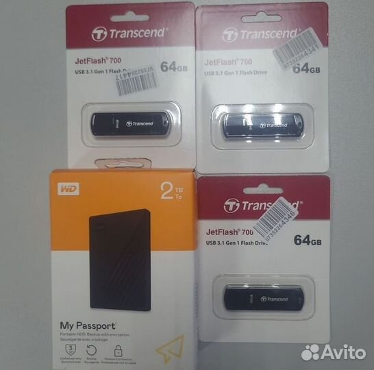 Внешний HDD диск WD My Passport 2TB, USB 3.2