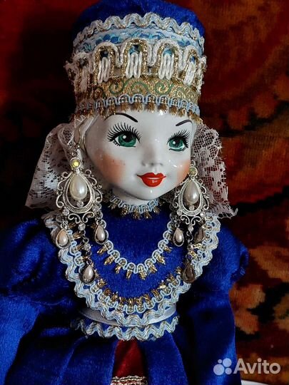Кукла фарфорофая. Винтаж. Русская