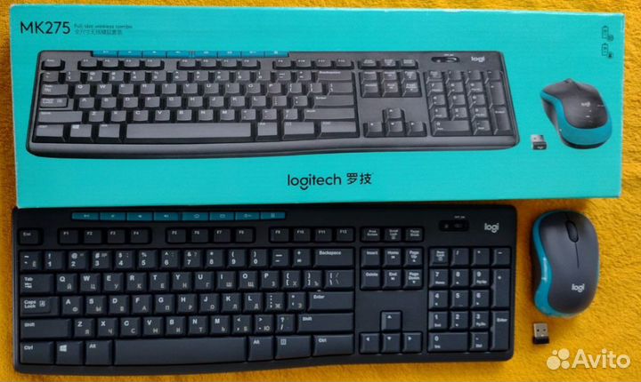 Клавиатура и мышь беспроводная новая Logitech
