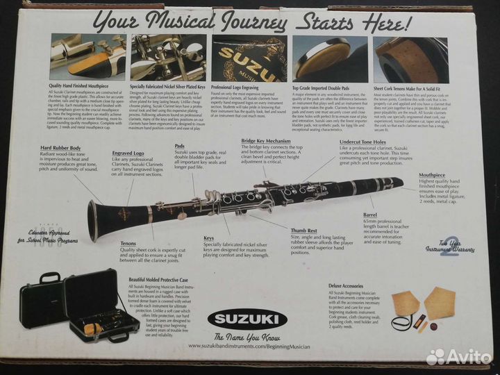 Кларнет suzuki (Сузуки)