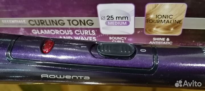 Керамическая турмалин. плойка Rowenta, 25мм, 200*С