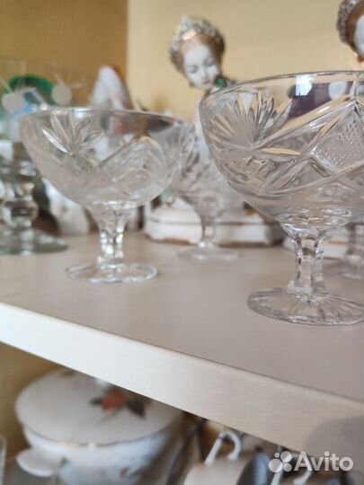 Креманки хрусталь и конфетница СССР