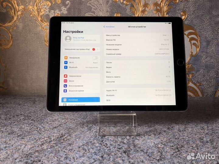 Apple iPad Air 2 WiFi Идеальный