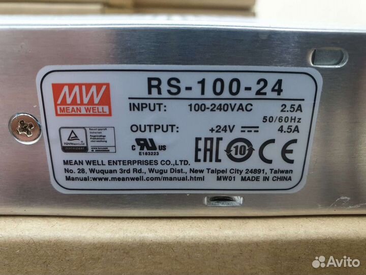 Блок питания Mean well rs-100-24 / s-100f-24