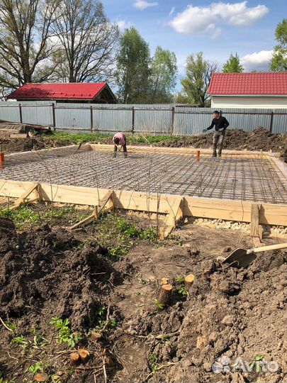 Заливка фундамента бетонные работы