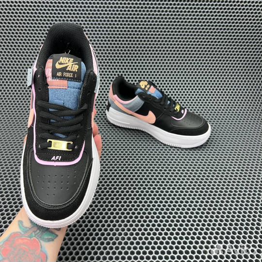 Nike Air Force 1 Low Shadow Black Light Arctic Pin