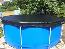 28038 intex тент покрывало для прямоугольного бассейна rectangular pool cover