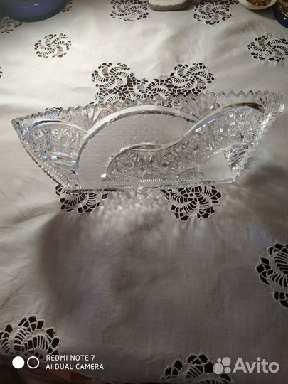 Ваза хрустальная СССР