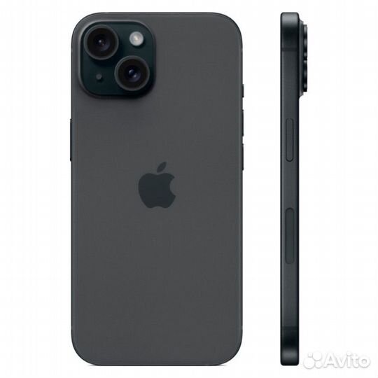 Смартфон Apple iPhone 15 128GB, Black (Nano Sim +