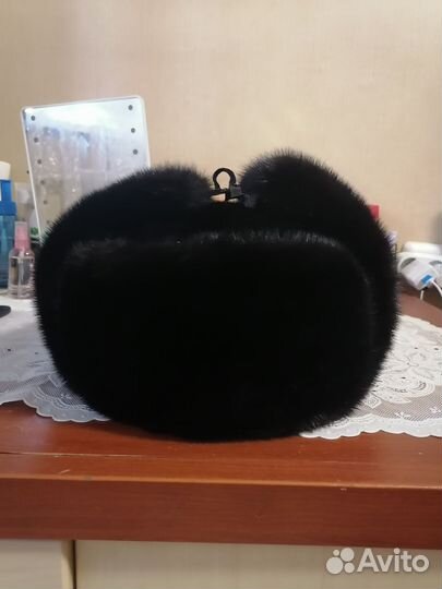 Норковая шапка мужская ушанка