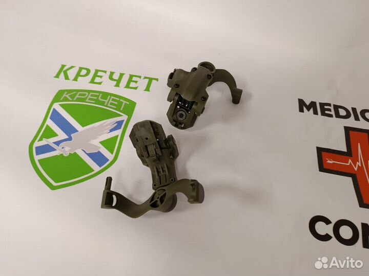 Крепления для активных наушников на шлем Чебурашки