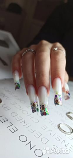 Наращивание ногтей, маникюр, покрытие гель-лак