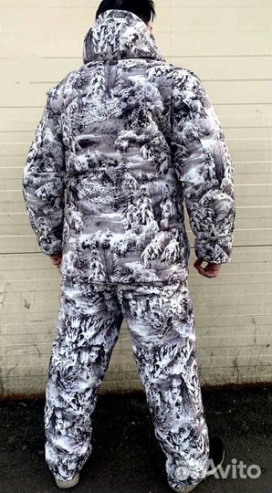 Костюм охотника белый лес