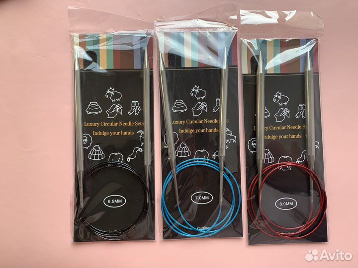 Круговые спицы для вязания набором новые