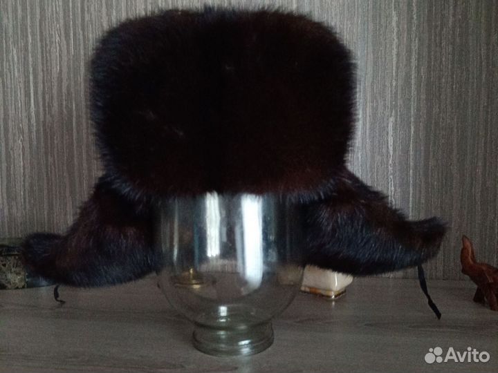 Норковая шапка мужская размер 57-58